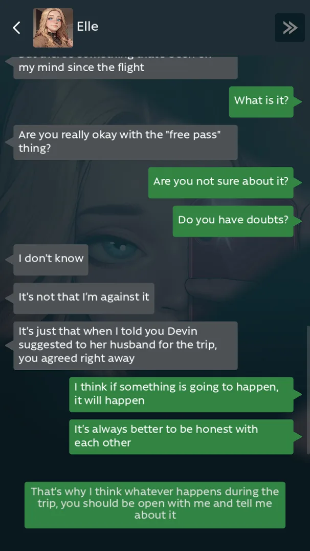 NTR Chat: My Girlfriend's Travel screenshot 2